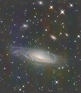 　台灣天文攝影家林啟生作品 ◎ NGC7331_L2_Fin，赤道儀：高橋 EM-200，曝光：30秒x83幅，攝影：林啟生，圖像處理：萬明德。