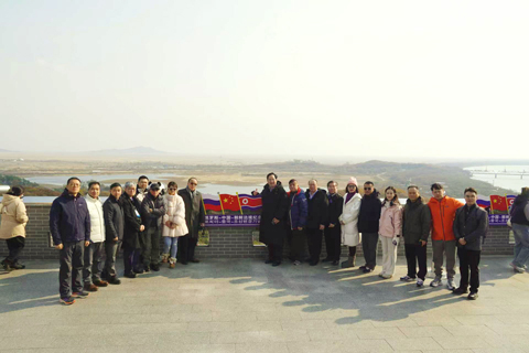 ◎ 澳門媒體訪琿春防川村。