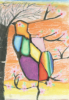 鳥形樹開花 菜農子弟學校 四年級 陳麗媛