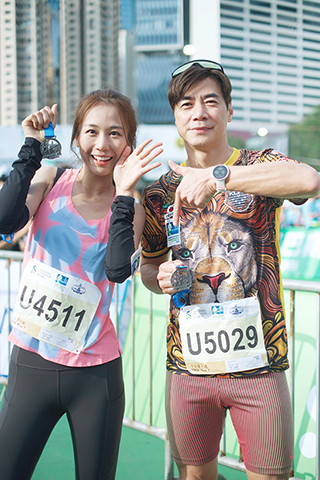 ◎ 藝人何沛珈、何泳芍都跟過崔錦棠練跑。