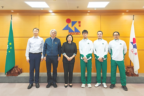 ◎ 中國澳門汽總小型賽車代表隊出征。