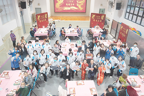 ◎ 中華總商會婦女委員會舉辦流動「五感大茶樓」慈善活動。