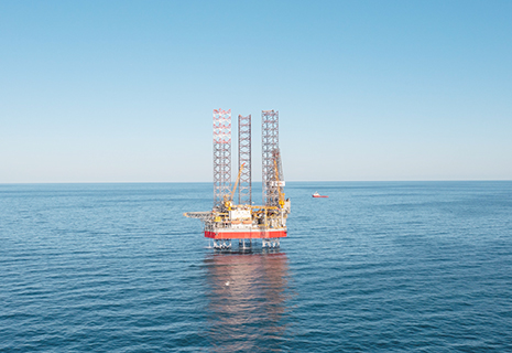 圖為秦皇島29-6油田發現探井作業現場。(中國海油天津分公司 供圖)