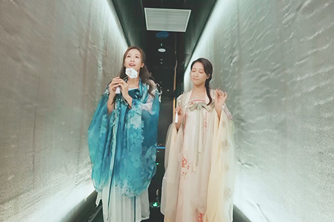 ◎ 兩位姐姐似乎很適應宋朝生活。