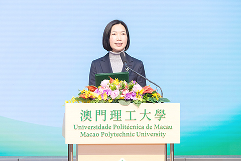 ◎ 澳門理工大學代校長李雁蓮感謝特區政府及社會各界的支持。