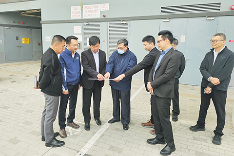 ◎ 運輸工務司及轄下相關部門再現場實地視察新城A區。