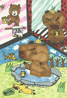 水豚的一天 聖羅撒女子中學中文部 三年級 陳筱瑜