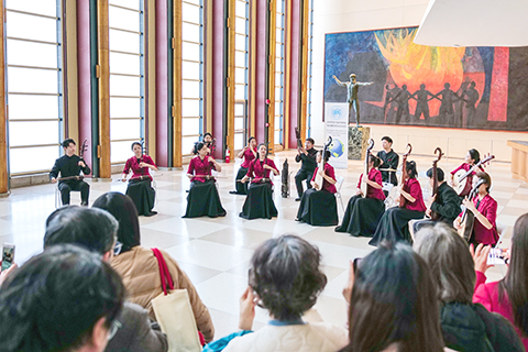 圖為音樂會現場。(中新社記者 王帆 攝)