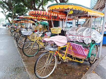 葡京酒店的三輪車站