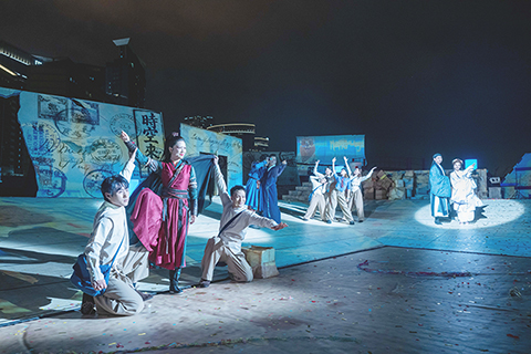 ◎ 原創音樂互動喜劇演出《時空來信》。