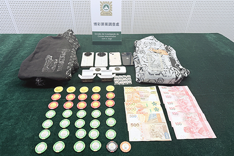 ◎ 檢獲改裝衣服、現金及籌碼。